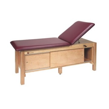 Armedica AM-618 Treatment Table with Adjustable Back and Enclosed Cabinet