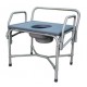 Bariatric Drop Arm Steel Commode