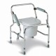 Drop Arm Steel Commode