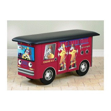Engine K-9 with Dalmatian Firefighters Mat Table