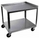 Ideal 2 Shelf Stainless Steel Utility Cart