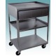 Ideal 3 Shelf Stainless Steel Cart with Drawer