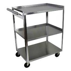 Ideal 3 Shelf Stainless Steel Utility Cart