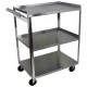 Ideal 3 Shelf Stainless Steel Utility Cart