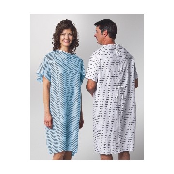 Patient Gowns w/Straight back closure (1 doz.)